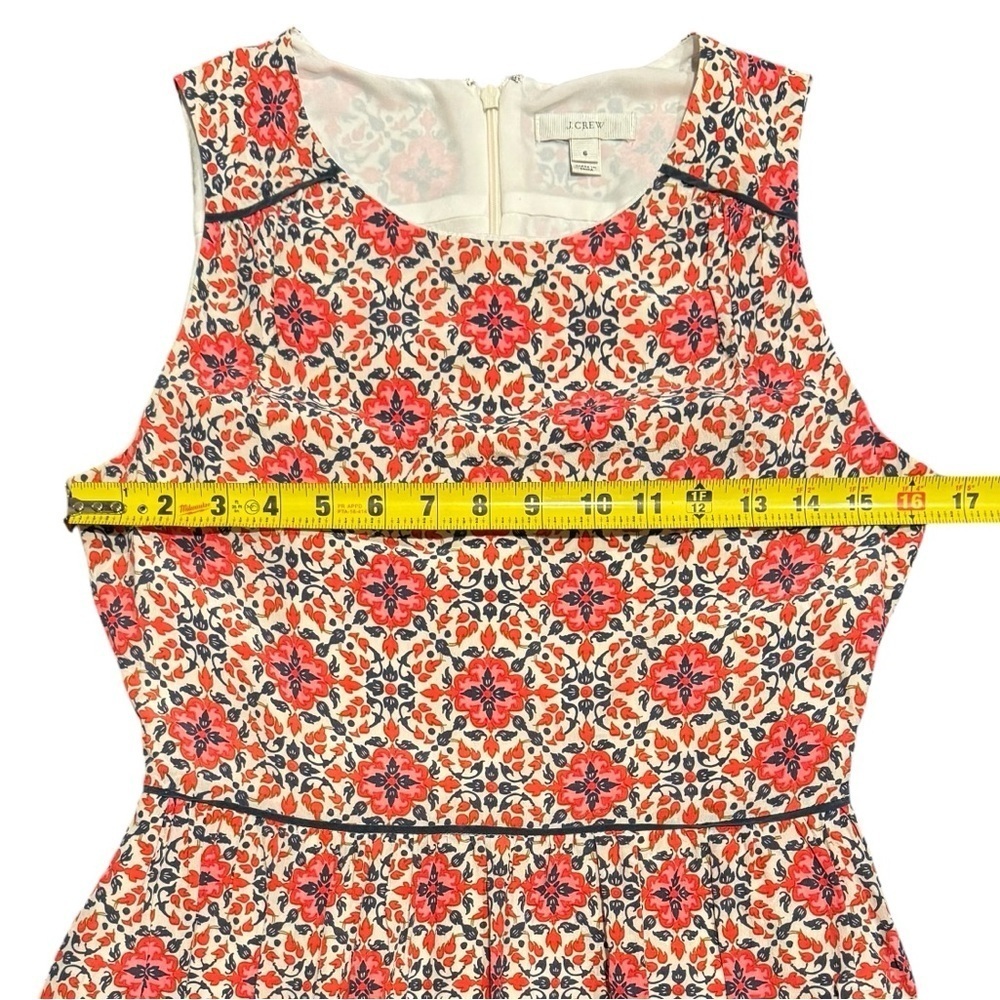 J. Crew California Poppy Dress Silk Medallion Pattern Women’s Size 6 - Picture 12 of 14